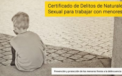 Certificado delitos sexuales para trabajar con menores